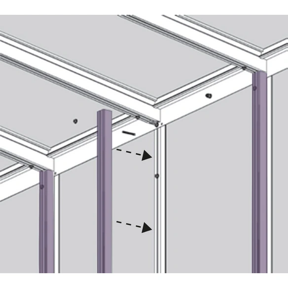 Gewächshaus »Helena«, 11,8 m², Aluminium/Glas, winterfest