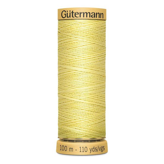 Gutermann Yellow Cotton Thread 100m (349)