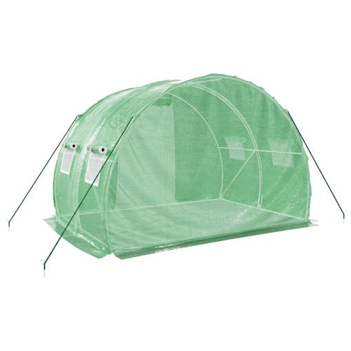 NNEVL Greenhouse with Steel Frame Green 6 m&sup2; 3x2x2 m