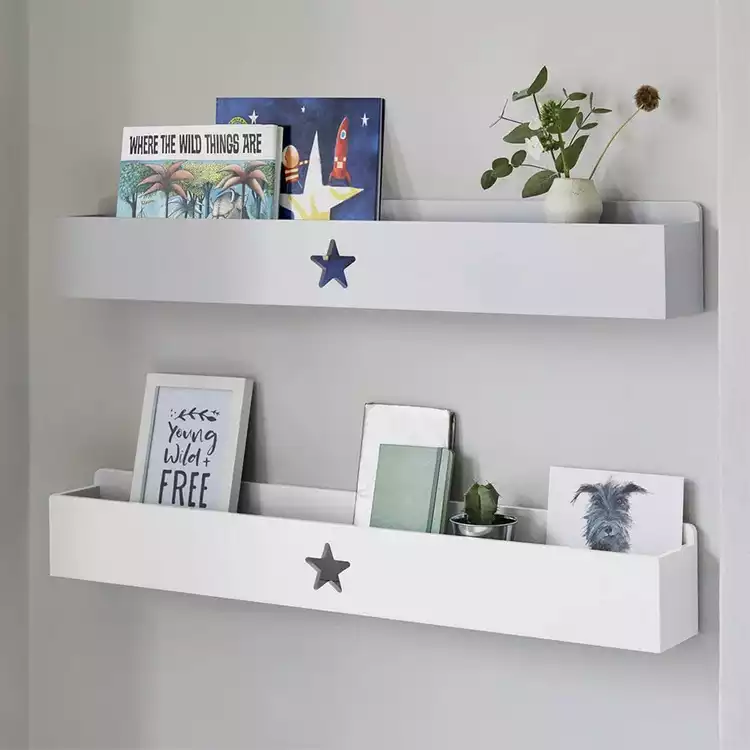 Great Little Trading Company Star Book Ledge - White