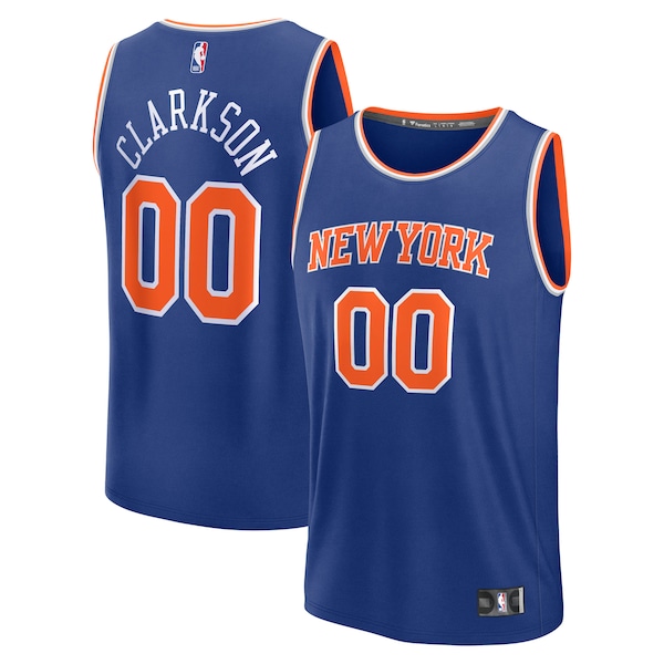 Jordan Clarkson New York Knicks  Fast Break Replica Player Jersey - Icon Edition - Blue