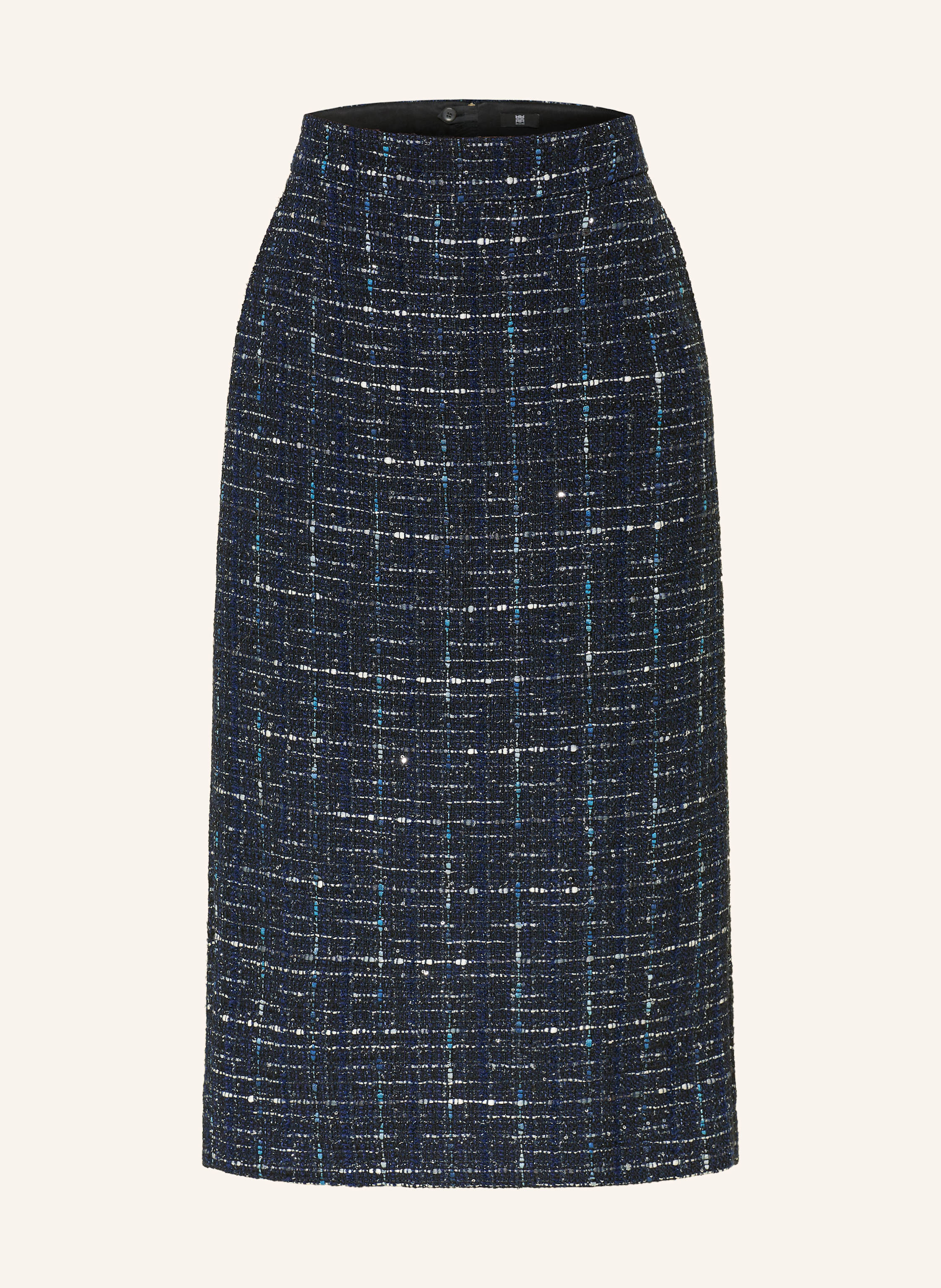 RIANI Bouclé-Rock mit Pailletten und Glitzergarn