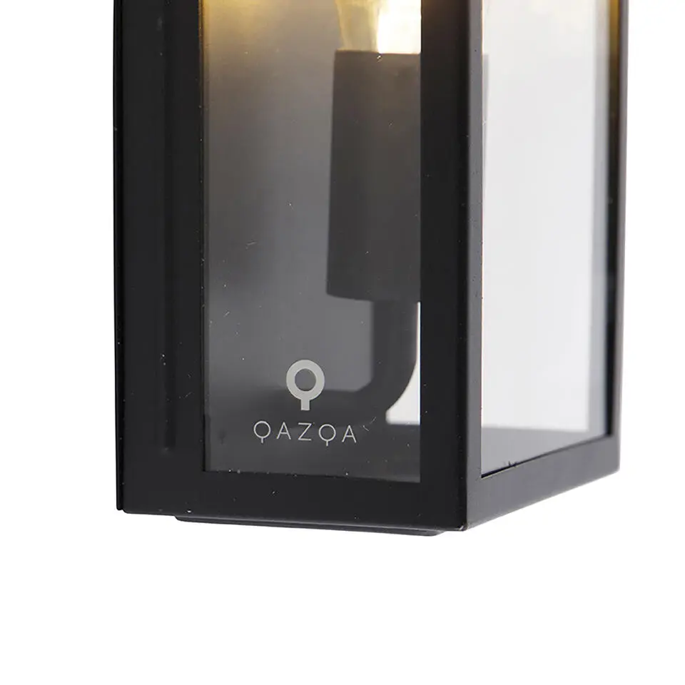 Qazqa wandlamp rotterdam zwart