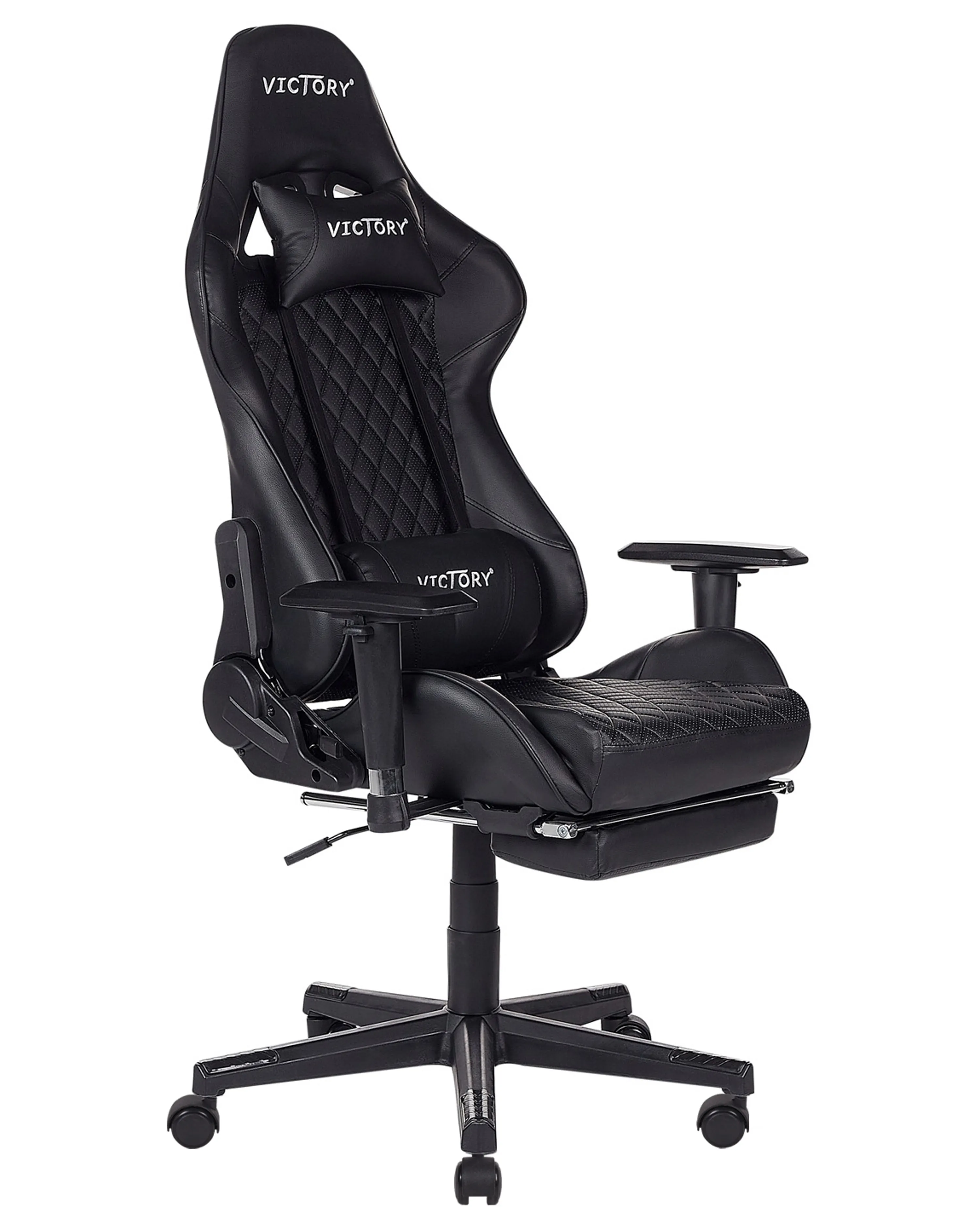 Gaming Chair VICTORY Faux Leather Black