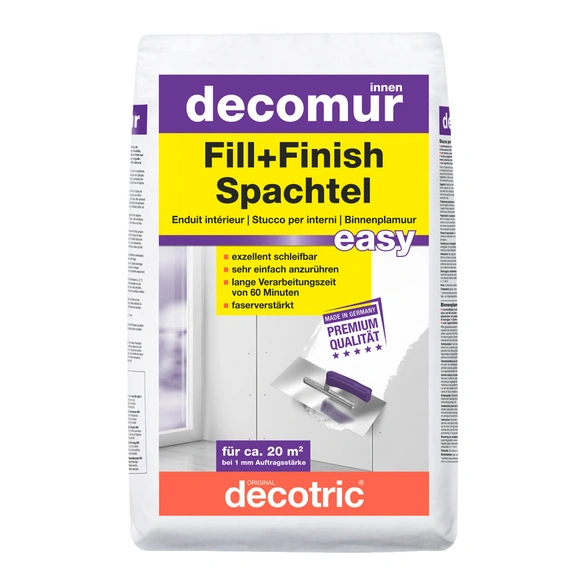Spachtel, Fill Finish easy 20 kg, naturweiß