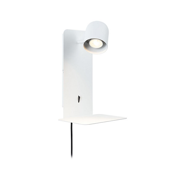 Applique Malena USB C GU10 230V max. 5W Blanc dépoli
