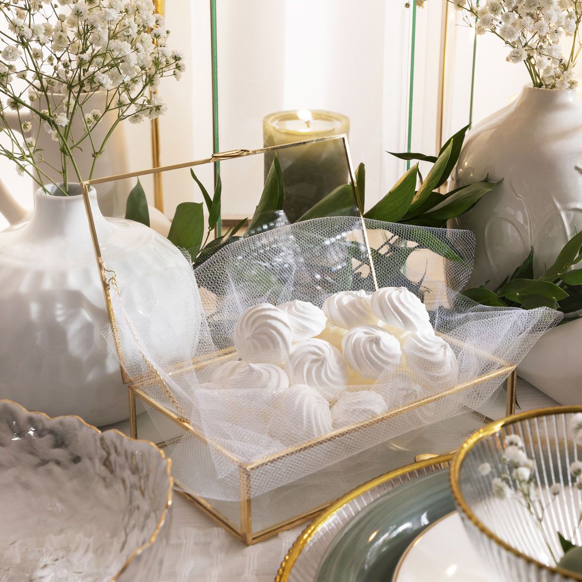 Szkatułka na biżuterię GRAZIA złota 20x12x5 cm