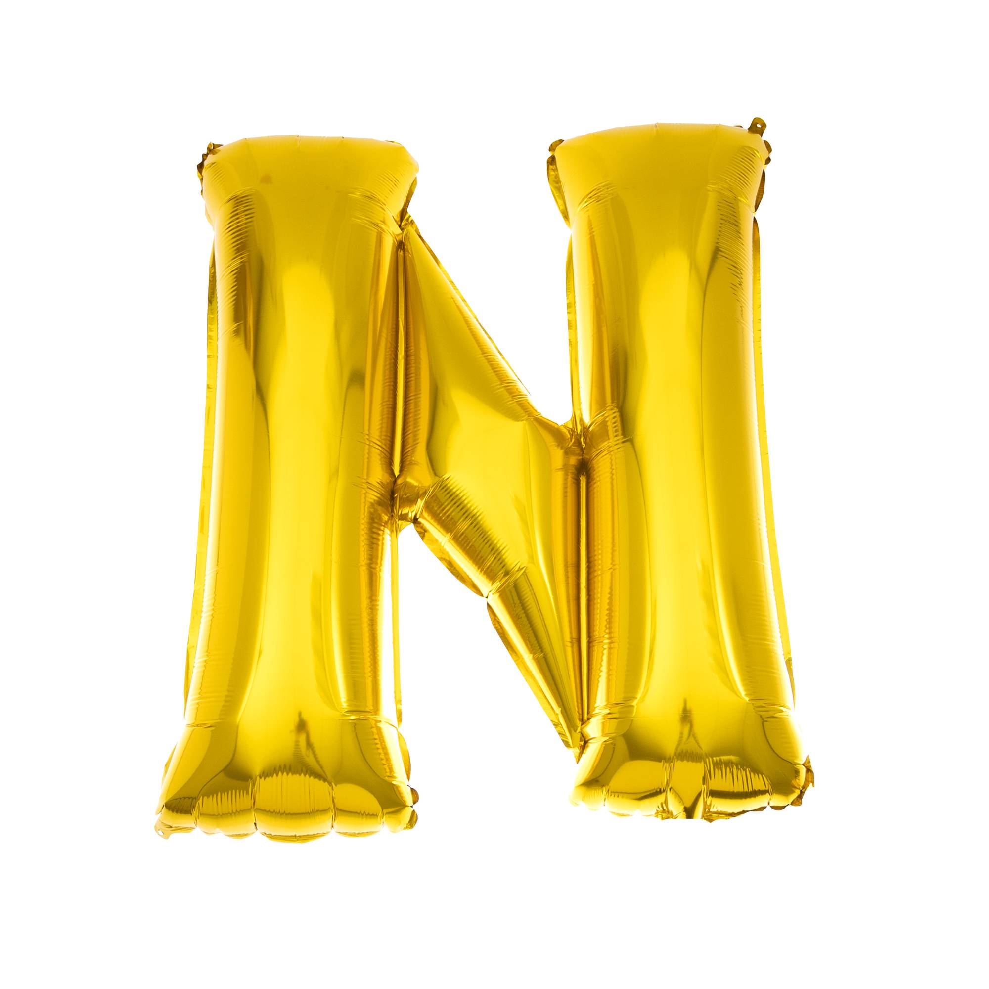 Extra Large Gold Foil Letter N Balloon