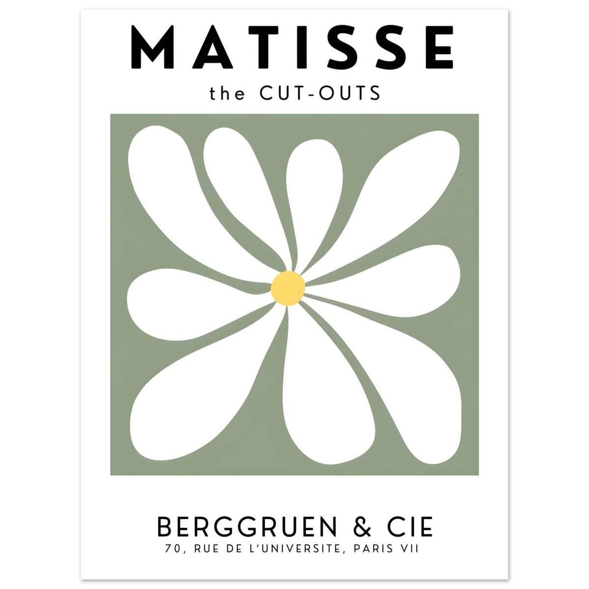 Artfulprints Poster Matisse – Floral motion  - 30x40 cm - Grijs