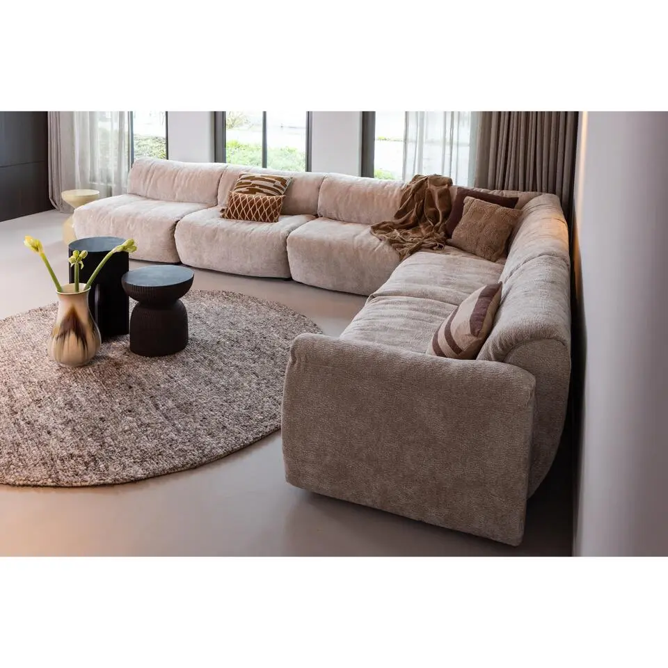 WOOOD smalle bijzettafel Kioni - Acacia Hout - Zwart - 58x30x30 cm