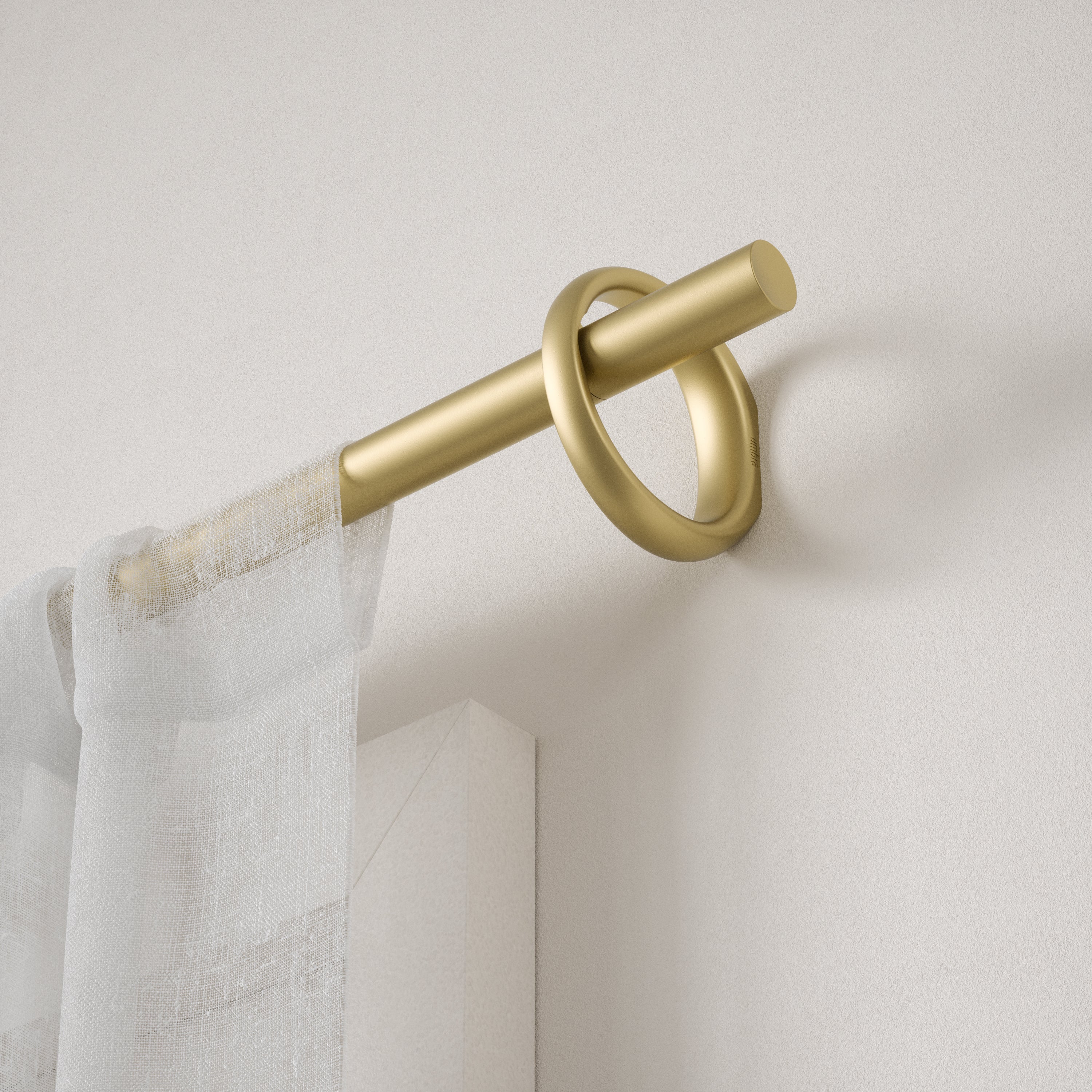 Umbra gordijnroede Ringlet - 123 x 11 x 10 cm - Goud