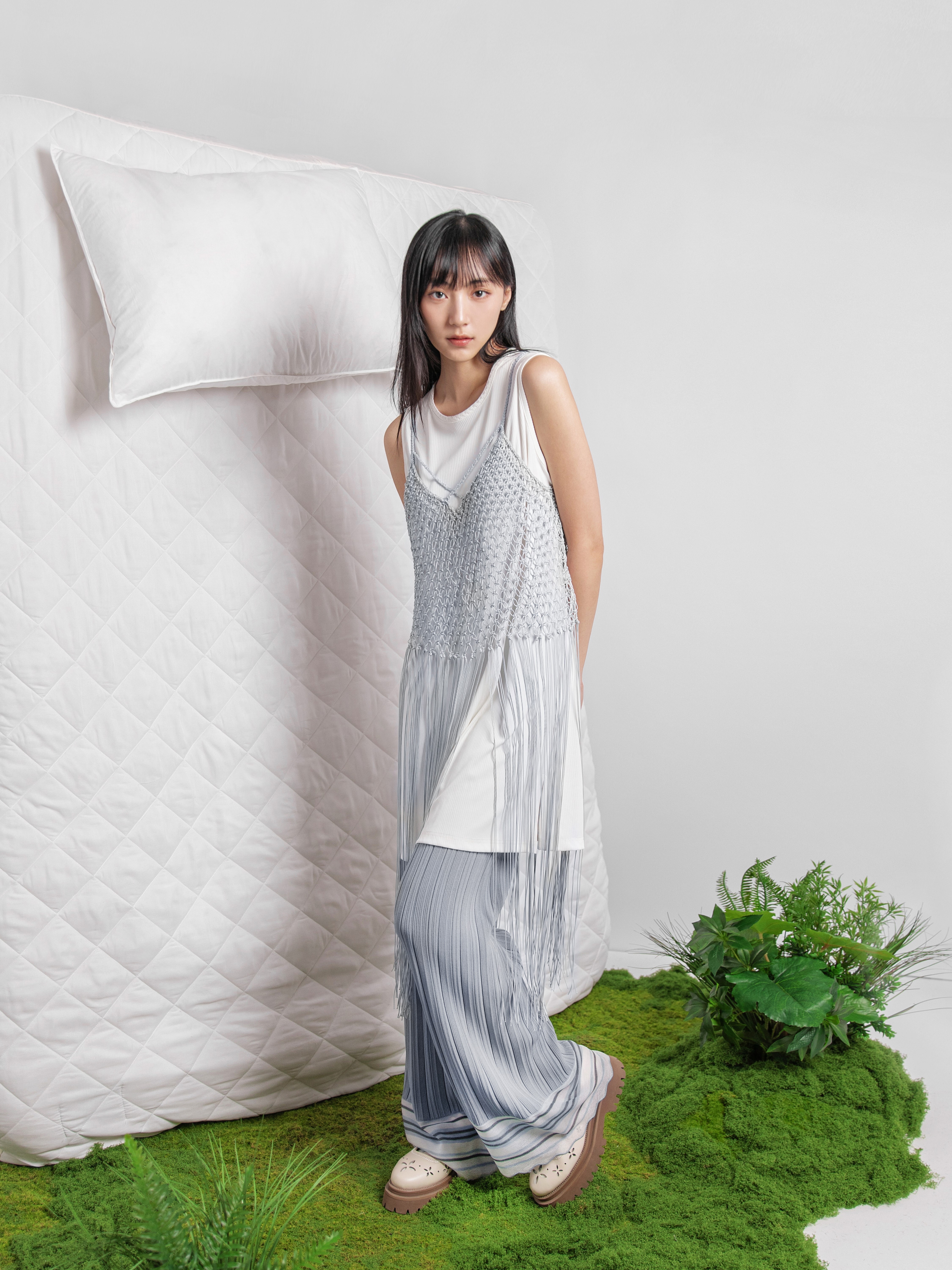 Organza Knitted Pants - 26SDB064U