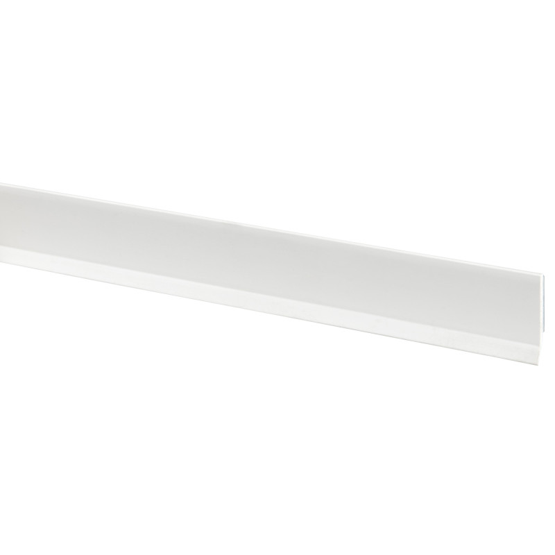 Profilé de finition synthétique blanc 260 x 4 x 0,4 cm