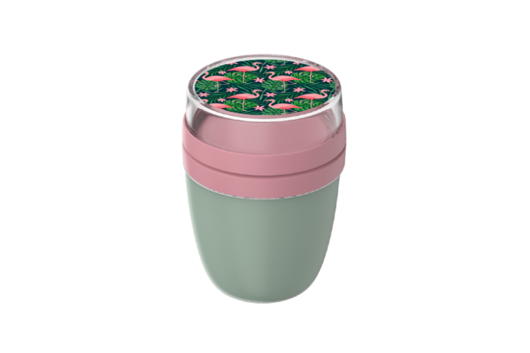 Ontwerp je eigen lunchpot mini - Flamingo