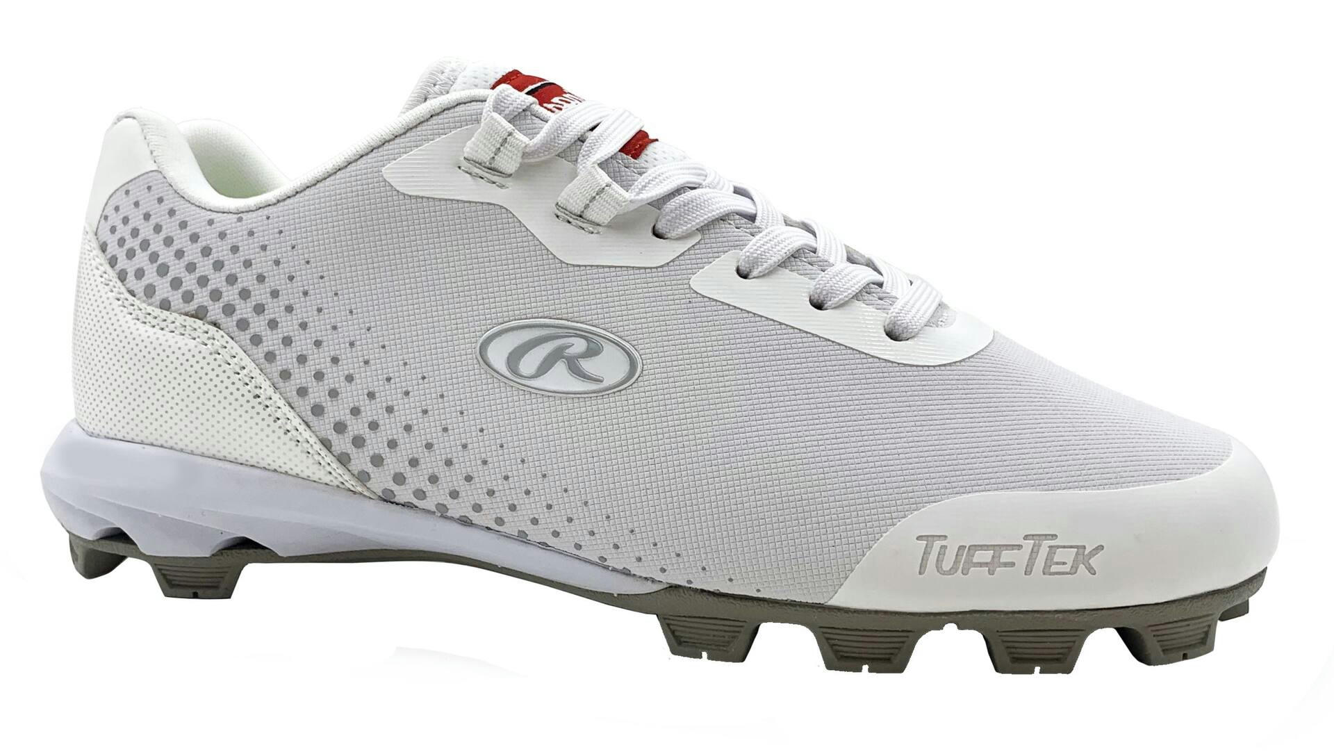 Rawlings Division Low Women's Softball/Baseball Cleats, White, Assorted Sizes