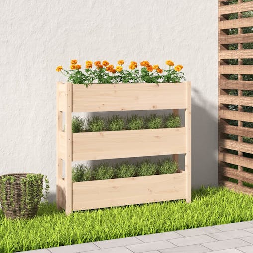 NNEVL Planter 112x25x104.5 cm Solid Wood Pine