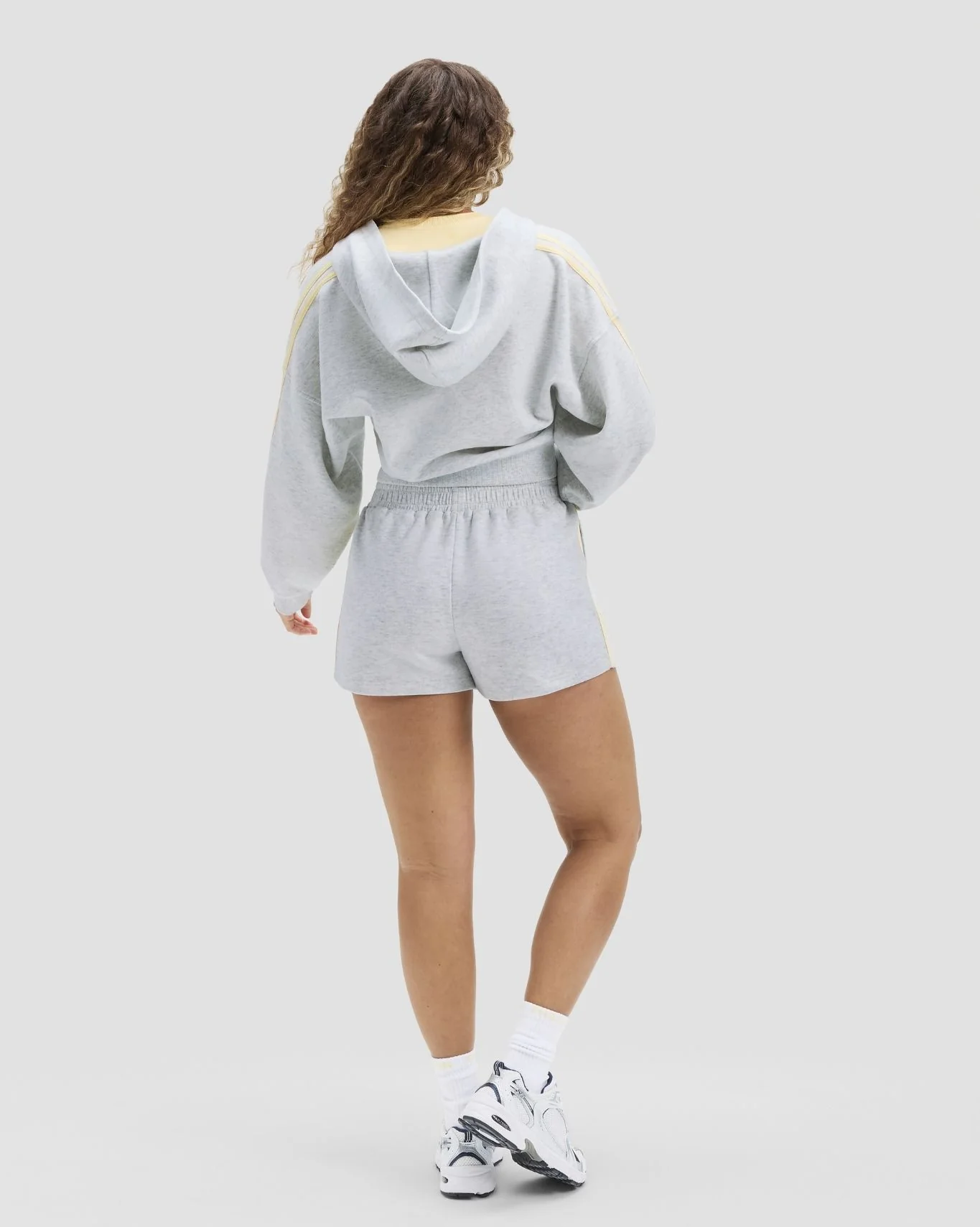 Jersey Stripe Zip Up Jacket | Marl