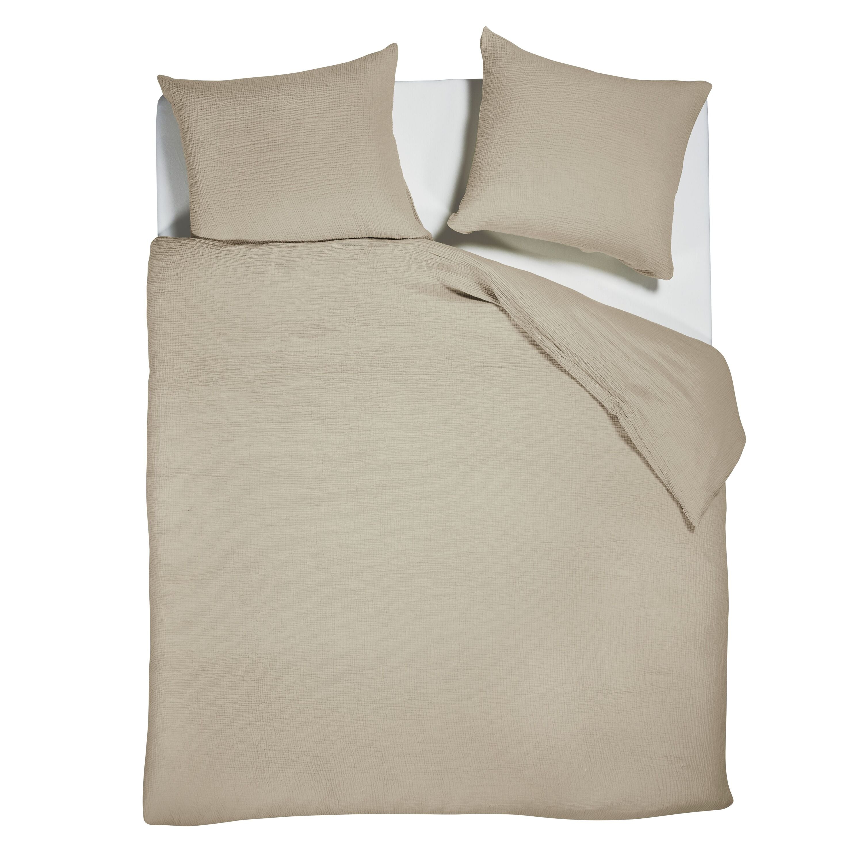 Beddinghouse Mist Zand Dekbedovertrek 200 x 200/220 cm