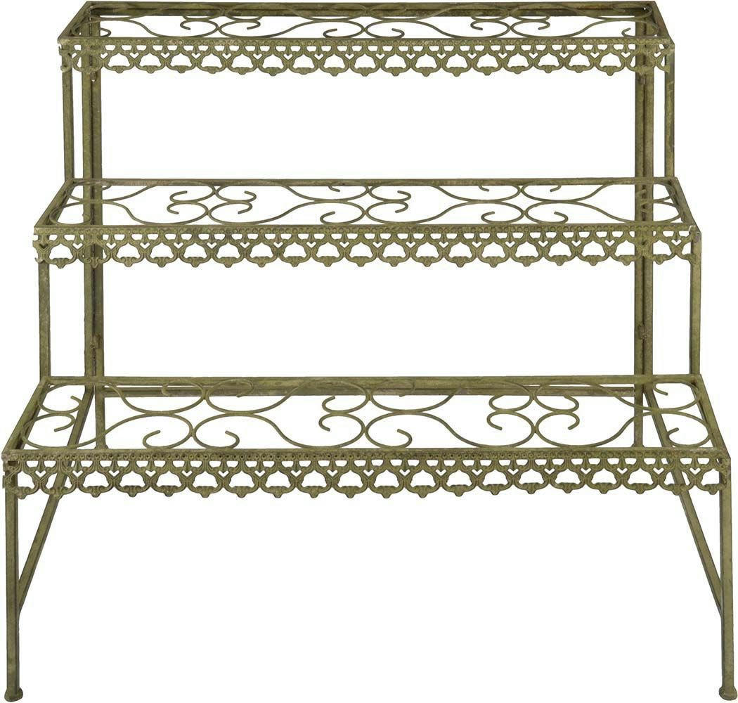 - Étagère à marches en métal vieilli