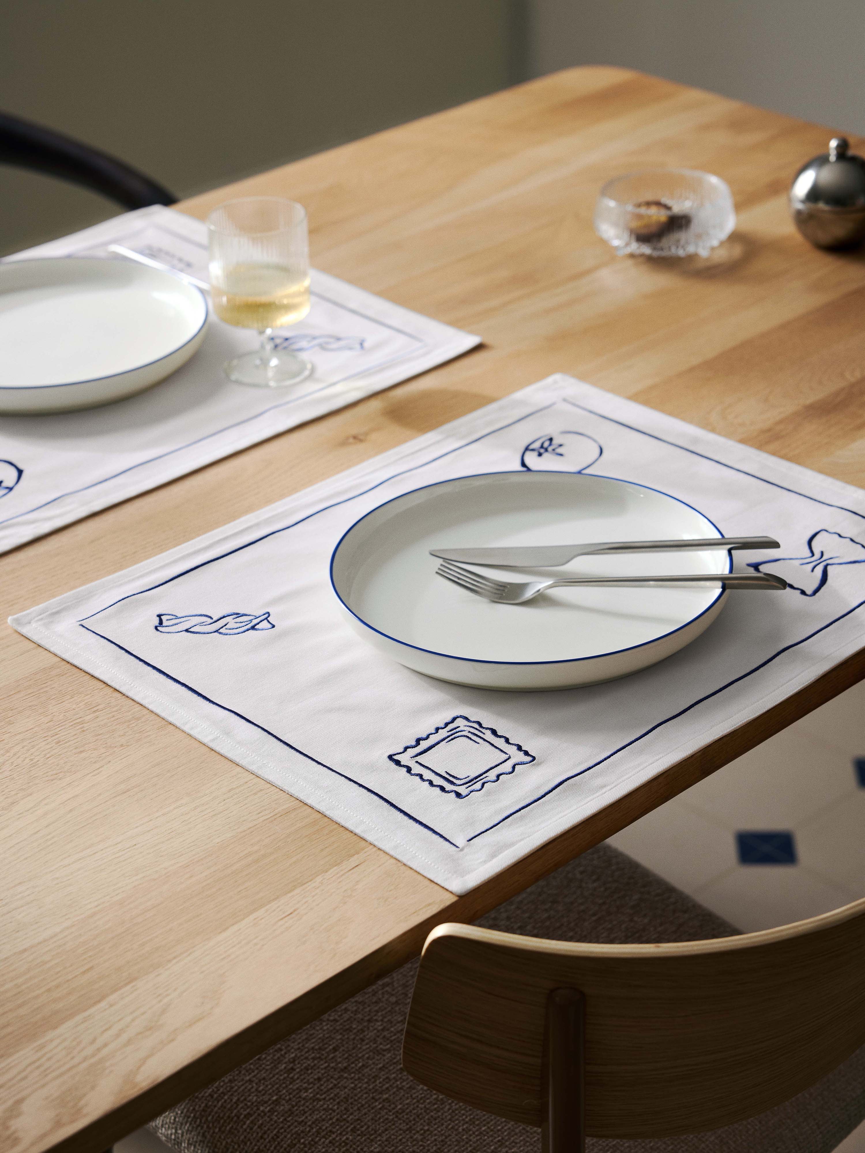 Bestickte Tischsets Tutti, 2er-Set