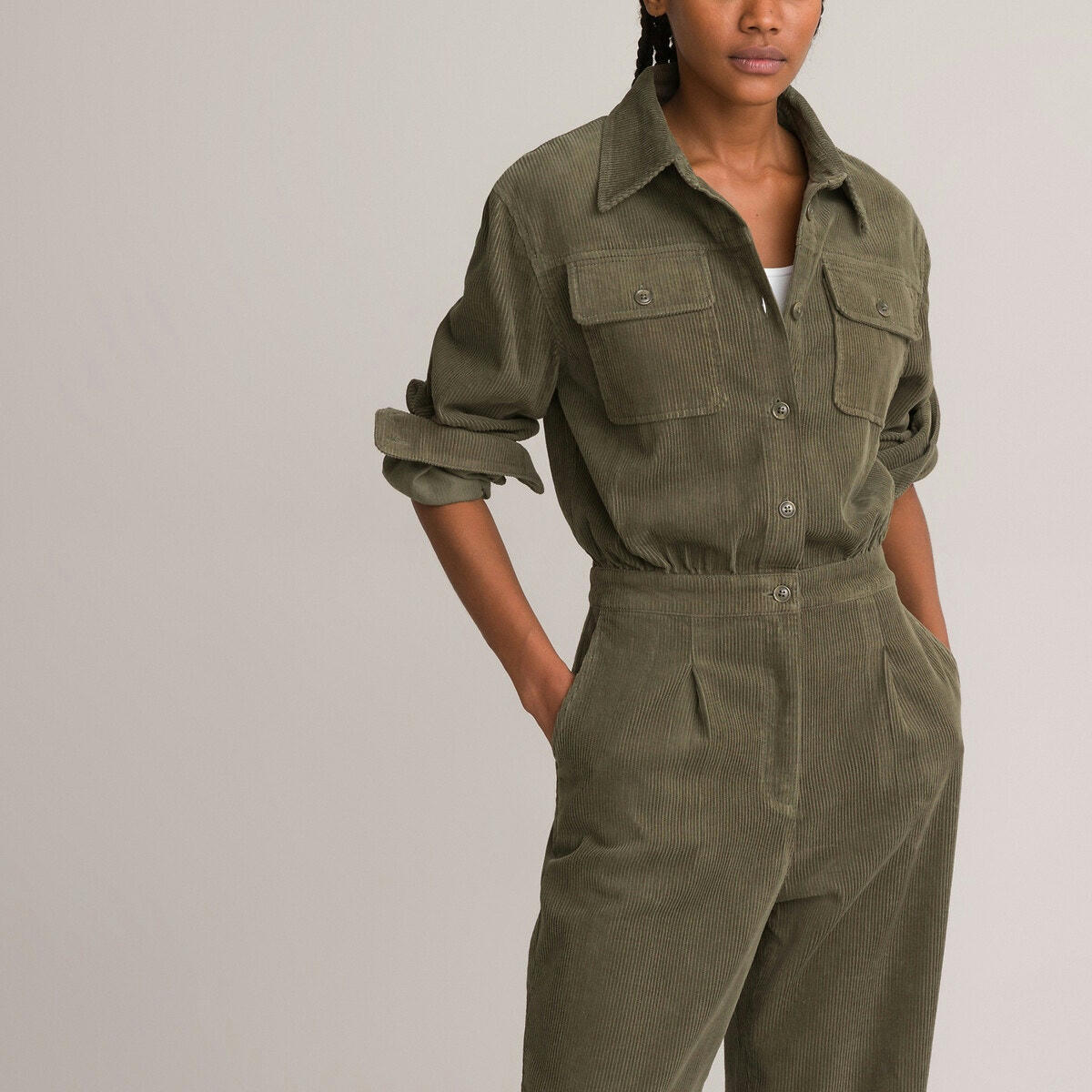 Combinaison pantalon, en velours