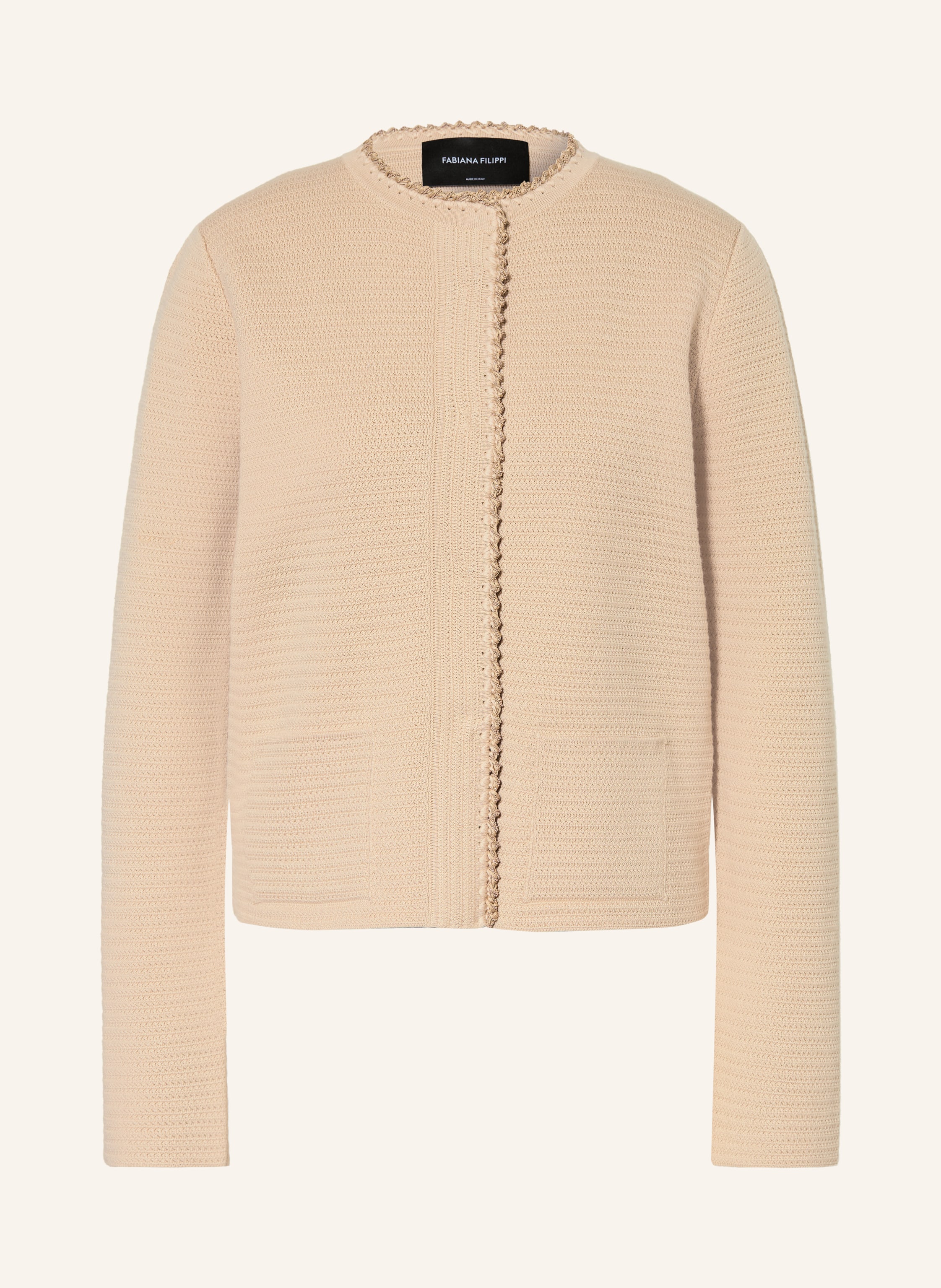FABIANA FILIPPI Strickjacke mit Glitzergarn