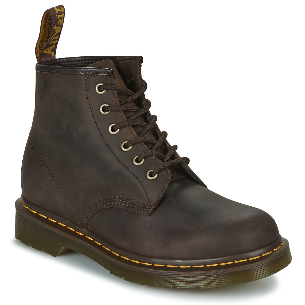 Dr. Martens - 101 DARK BROWN CRAZY HORSE - Brown