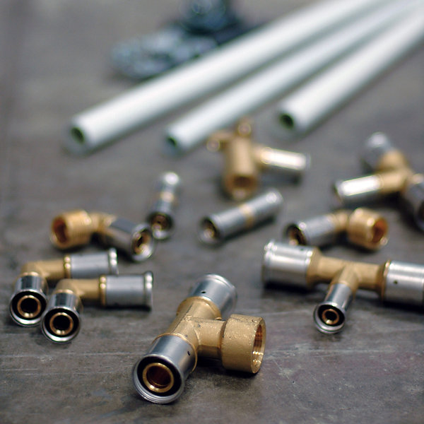 Assortiment raccord droit à sertir tube multicouche Ø16 mm Somatherm for you 10 pièces