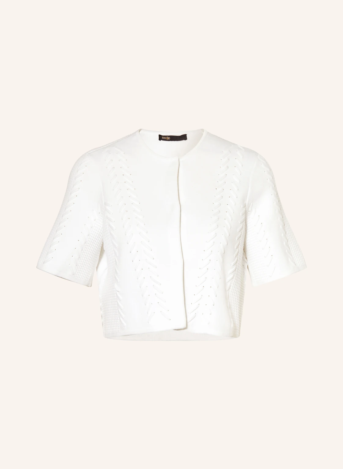maje Cropped-Strickjacke