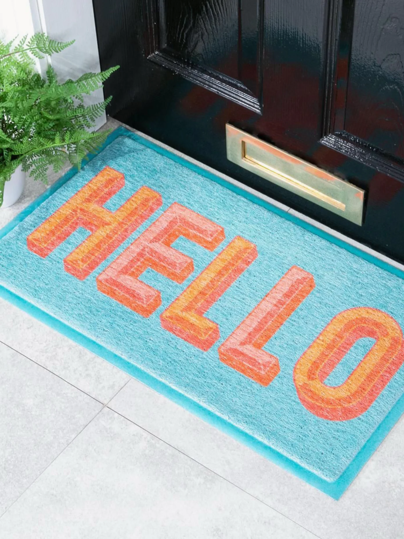 Indoor & Outdoor-Schmutzfangmatte Hello