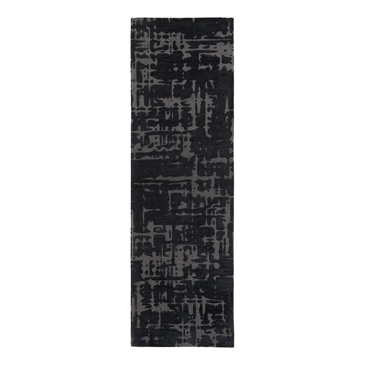 Ecorugs vloerkleed Black Water - zwart - 80x250cm