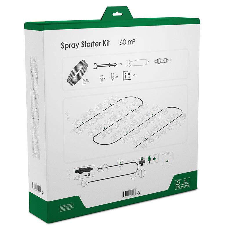 Spraybevattning Startkit - För 60 m²