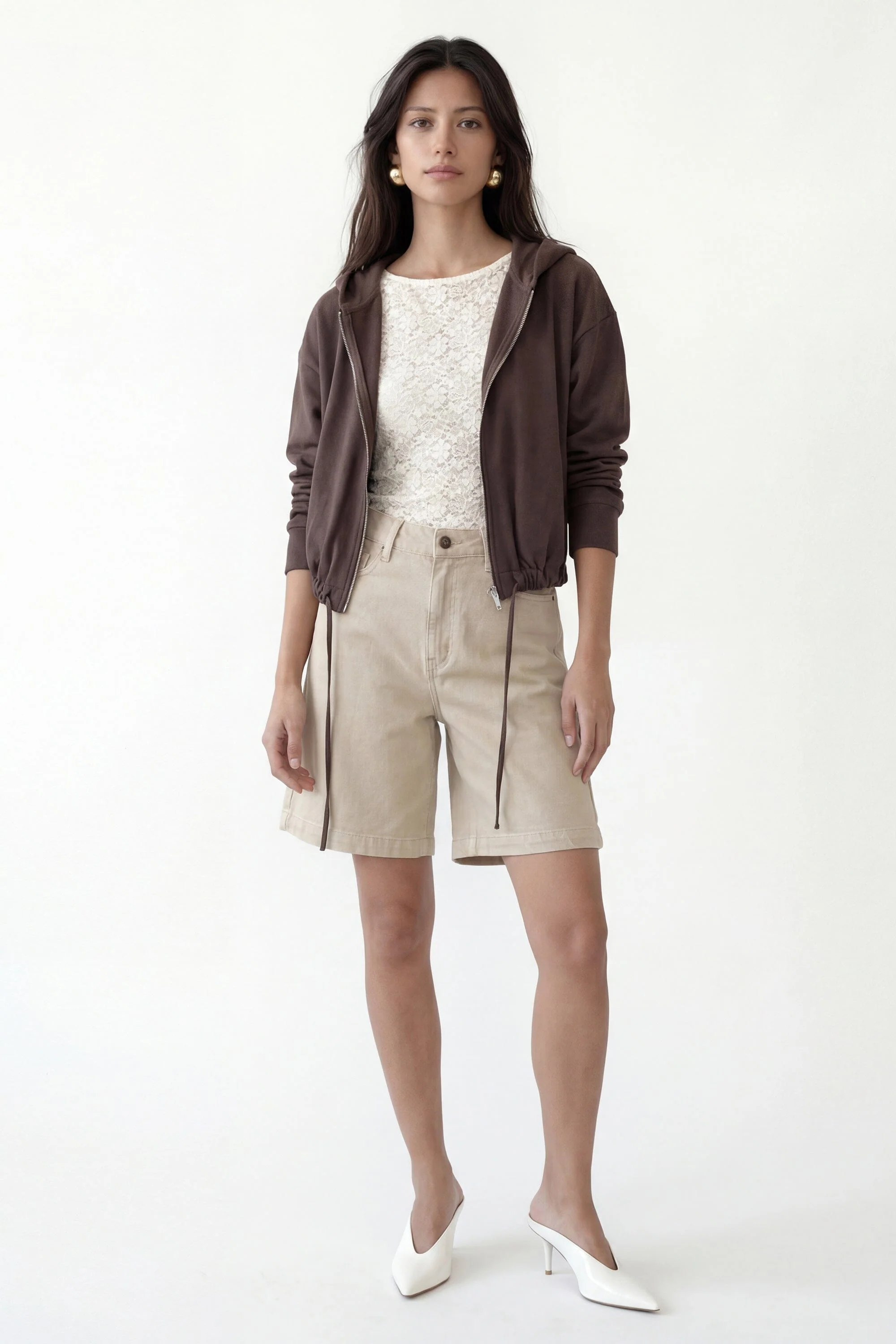 GILET - CURT - ESPRESSO