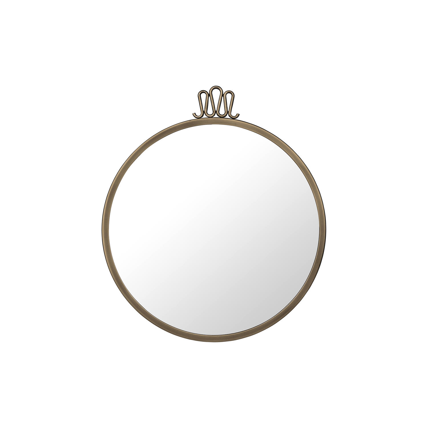 Randaccio Wall Mirror, antique brass