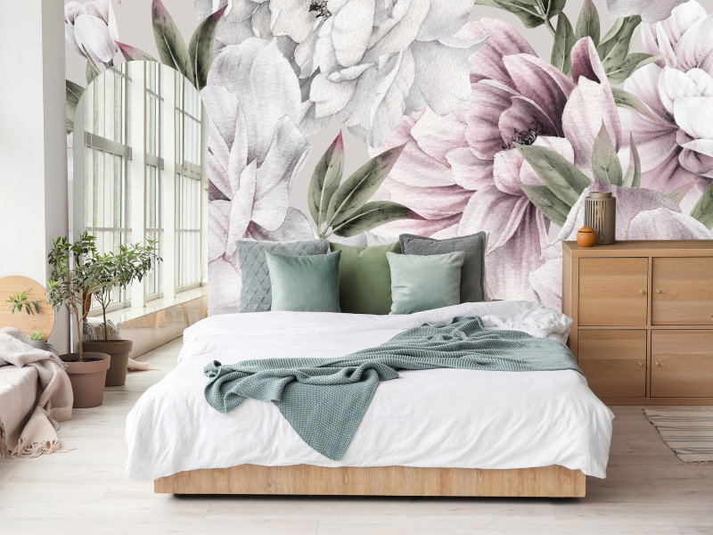 Fototapeta Liliowe peonie 100x70cm