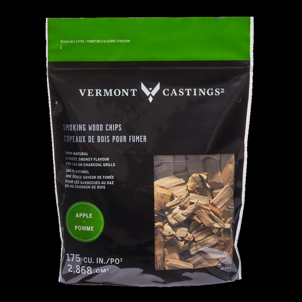 Vermont Castings Apple Flavoured 100% Natural Smoking Wood Chips, 2-Lb