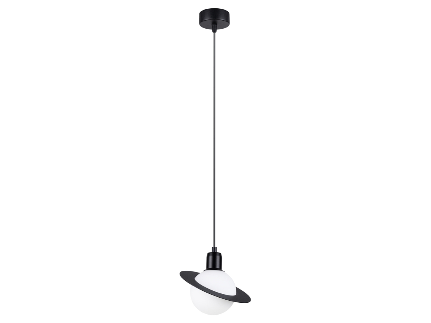 Lampa wisząca Hyperion stalowa czarna