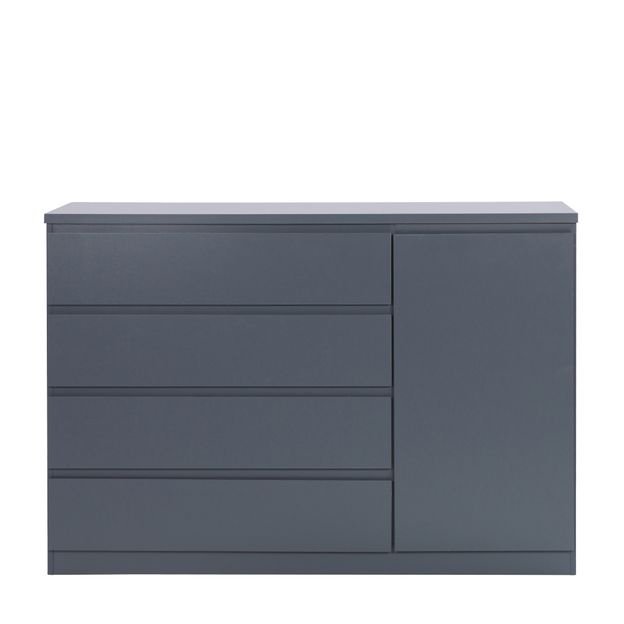 CÔMODA 4 GAVETAS/1 PORTA 1,35M X 45 CM MINCE
