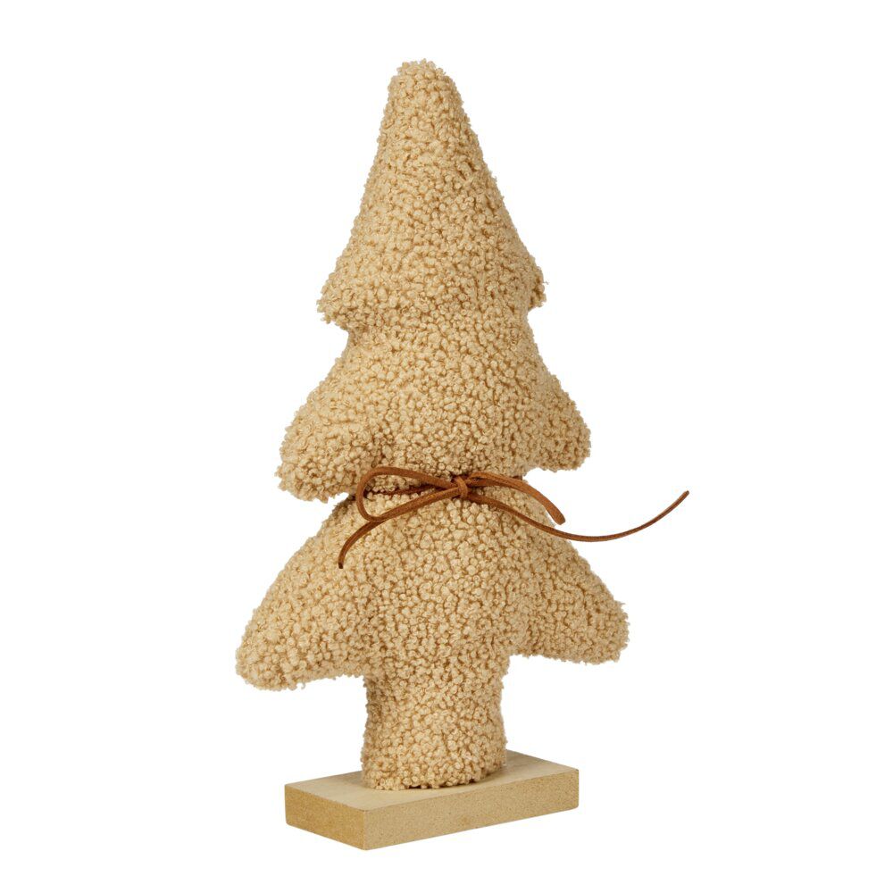 Sapin de No&euml;l à poser effet bouclette H30cm (3 modèles)