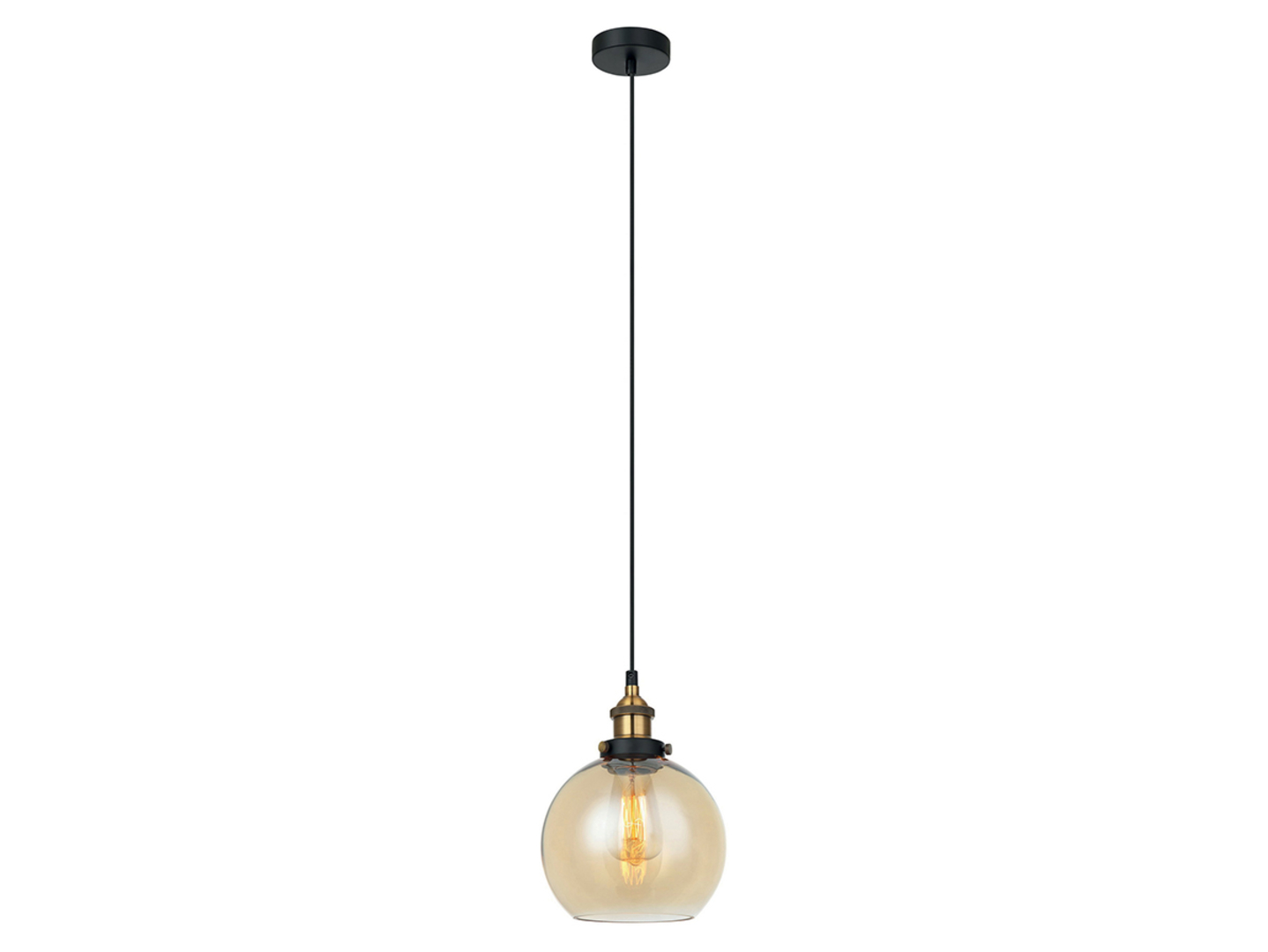 Lampa wisząca Cardena szklana złota