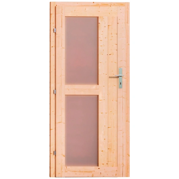 Saunahaus »Schwanenburg 3«, BxTxH: 393 x 231 x 239 cm, 9 kW Bio-Kombi-Ofen mit ext. Steuerung