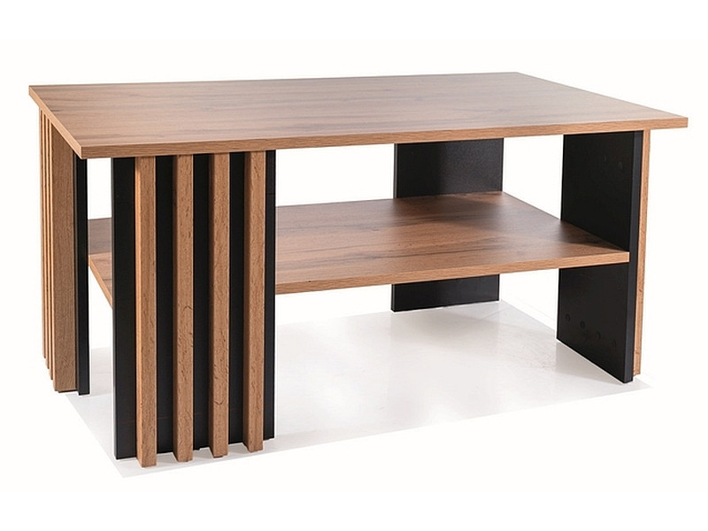 Ława EVITA 100x60 dąb artisan/czarna
