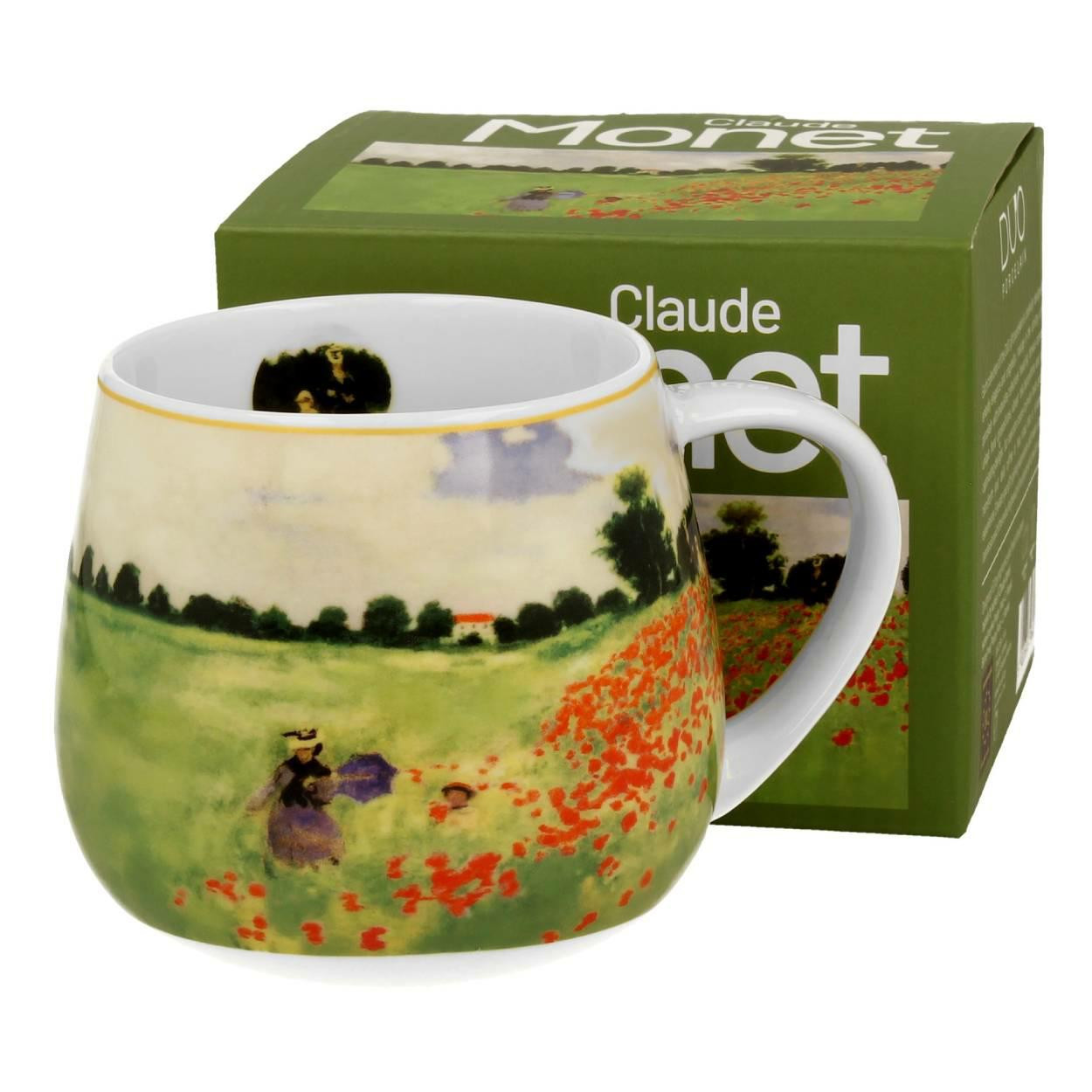 Kubek baryłka Monet Poppy Field porcelanowy 430 ml kolorowy