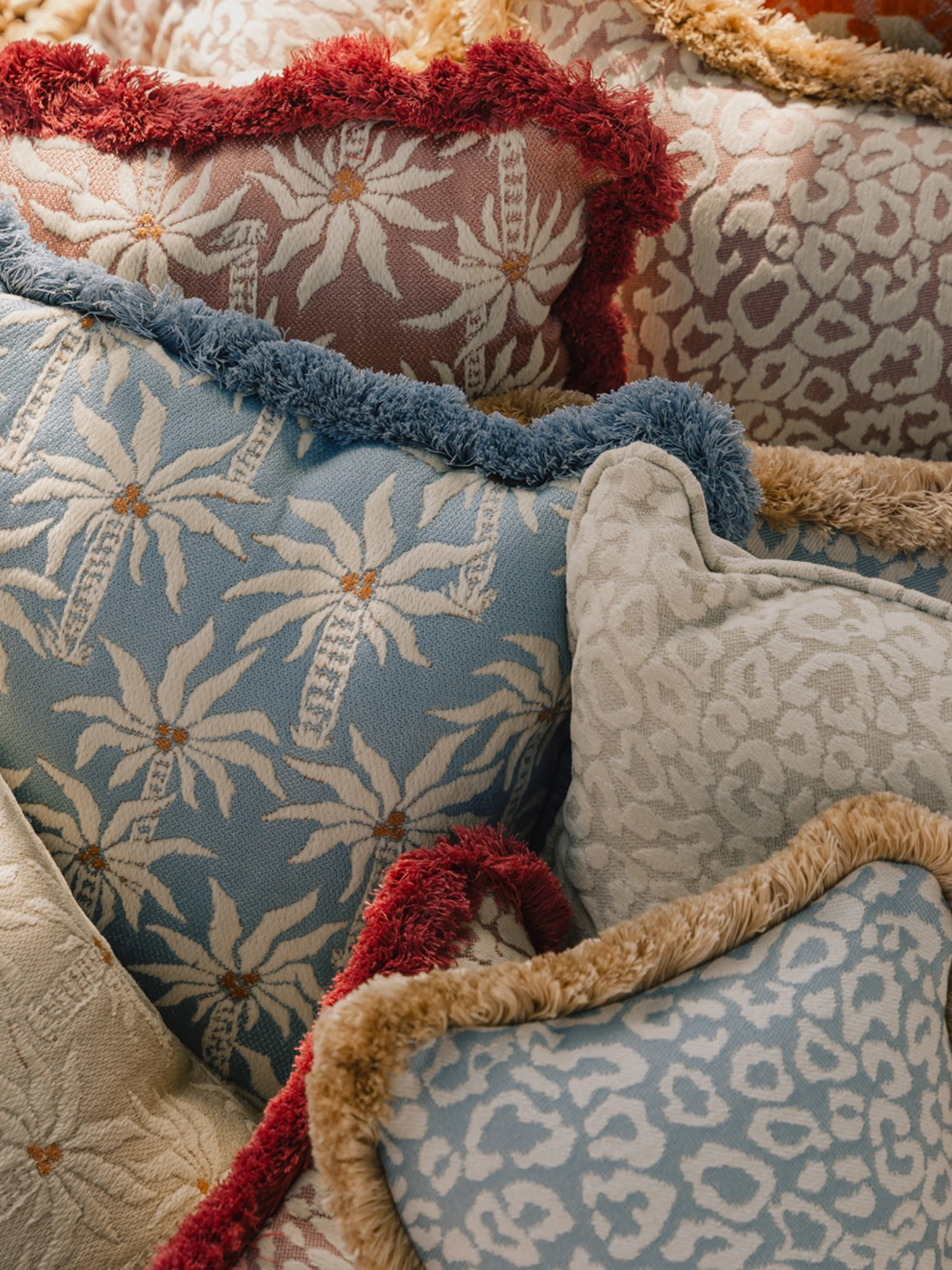 Handgefertigtes Outdoor-Kissen Laura
