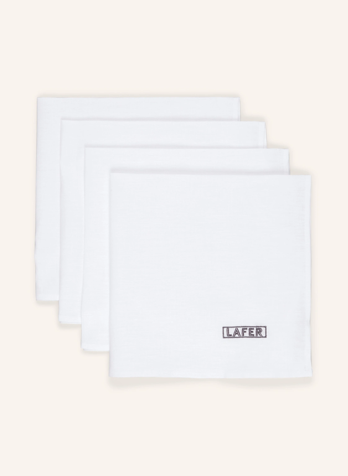 JOHANN LAFER EDITION 4er-Set Stoffservietten aus Leinen
