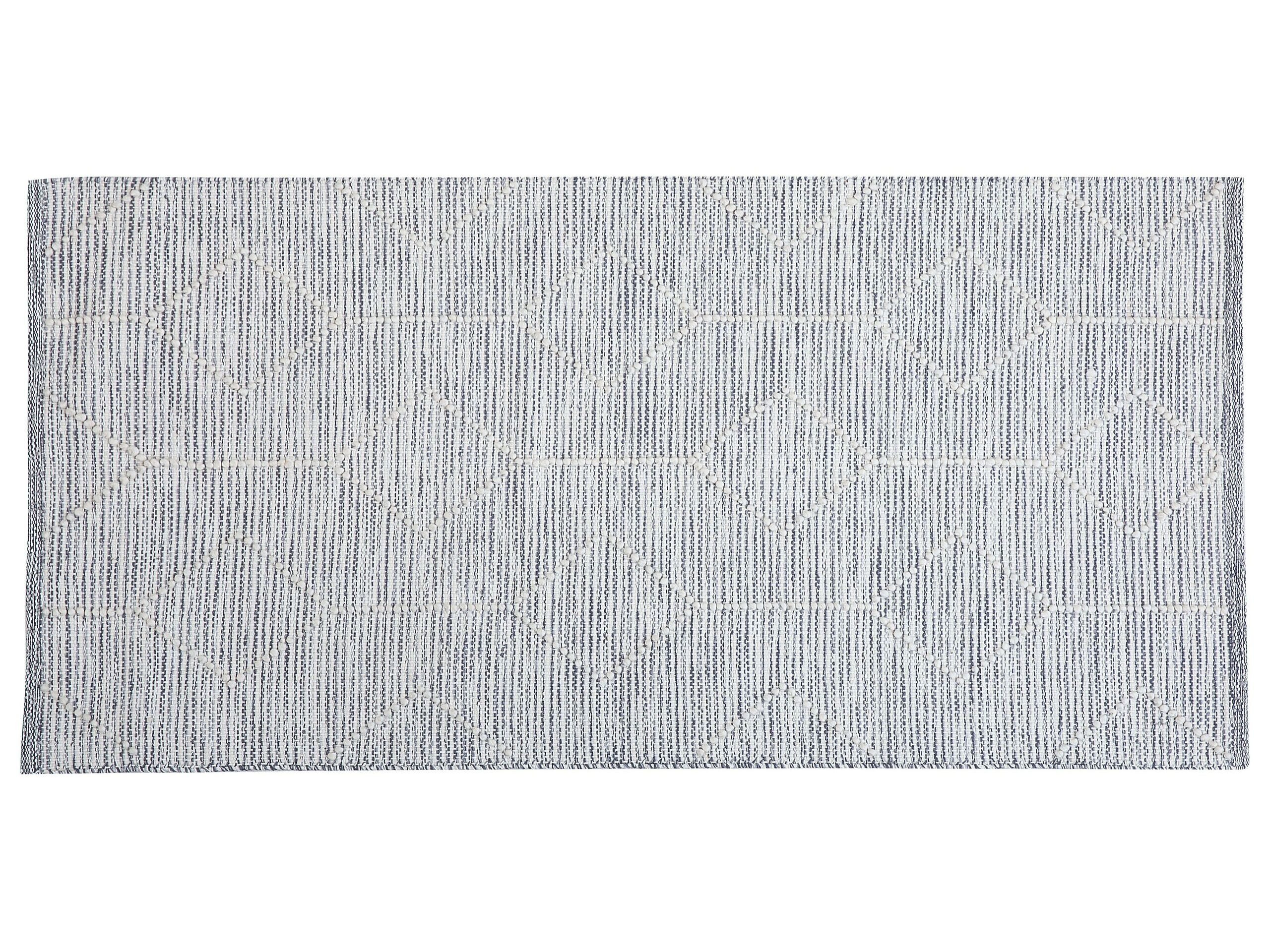 Dywan bawełniany 80x150 cm szaro-beżowy