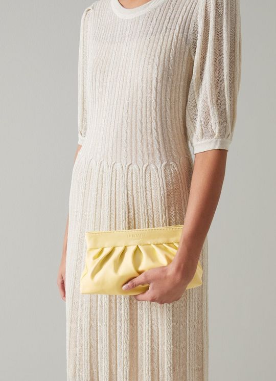 Small Abbie Yellow Clutch