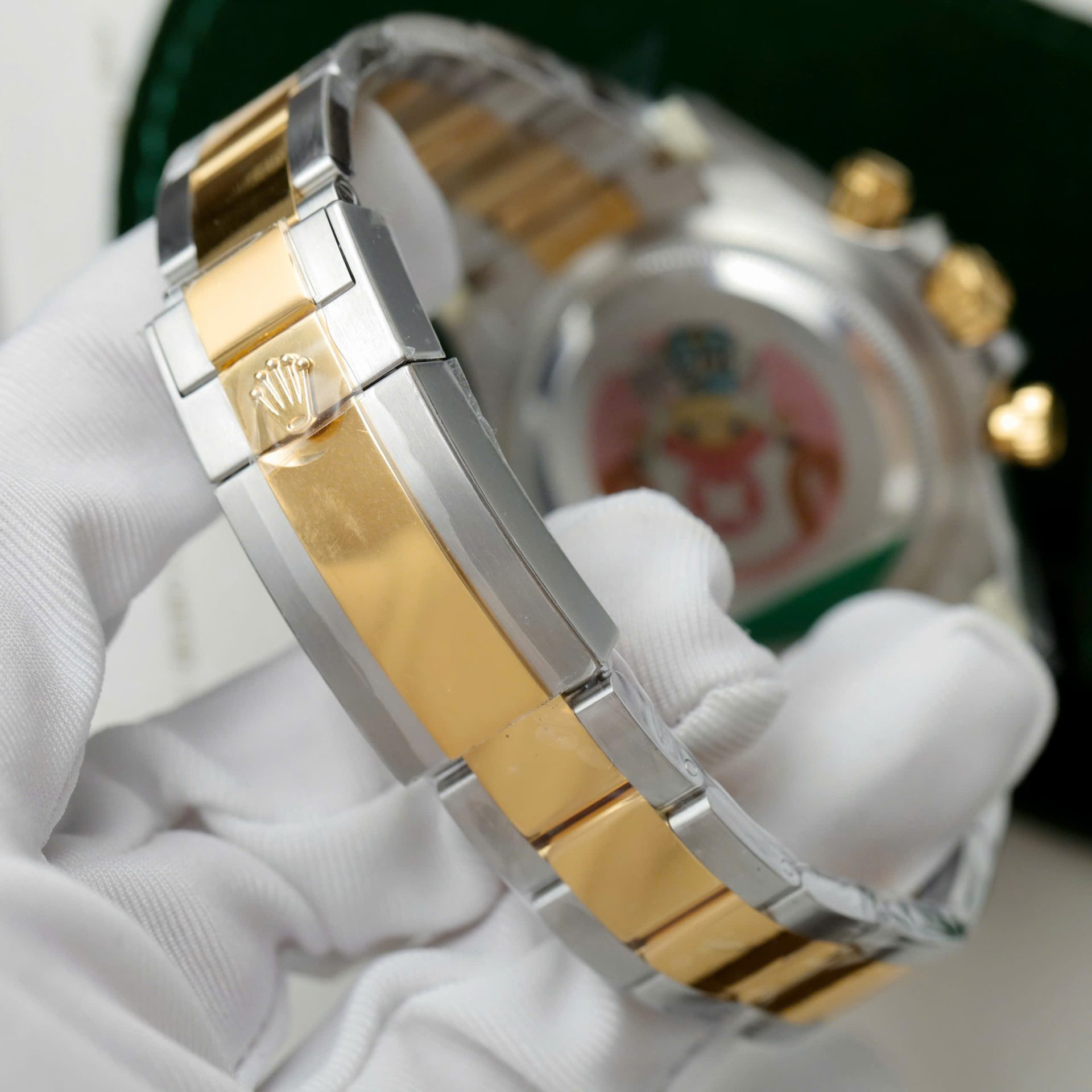 Rolex Daytona 126503 SS/YG Plated Black Dial 40mm Oyster Super Clone