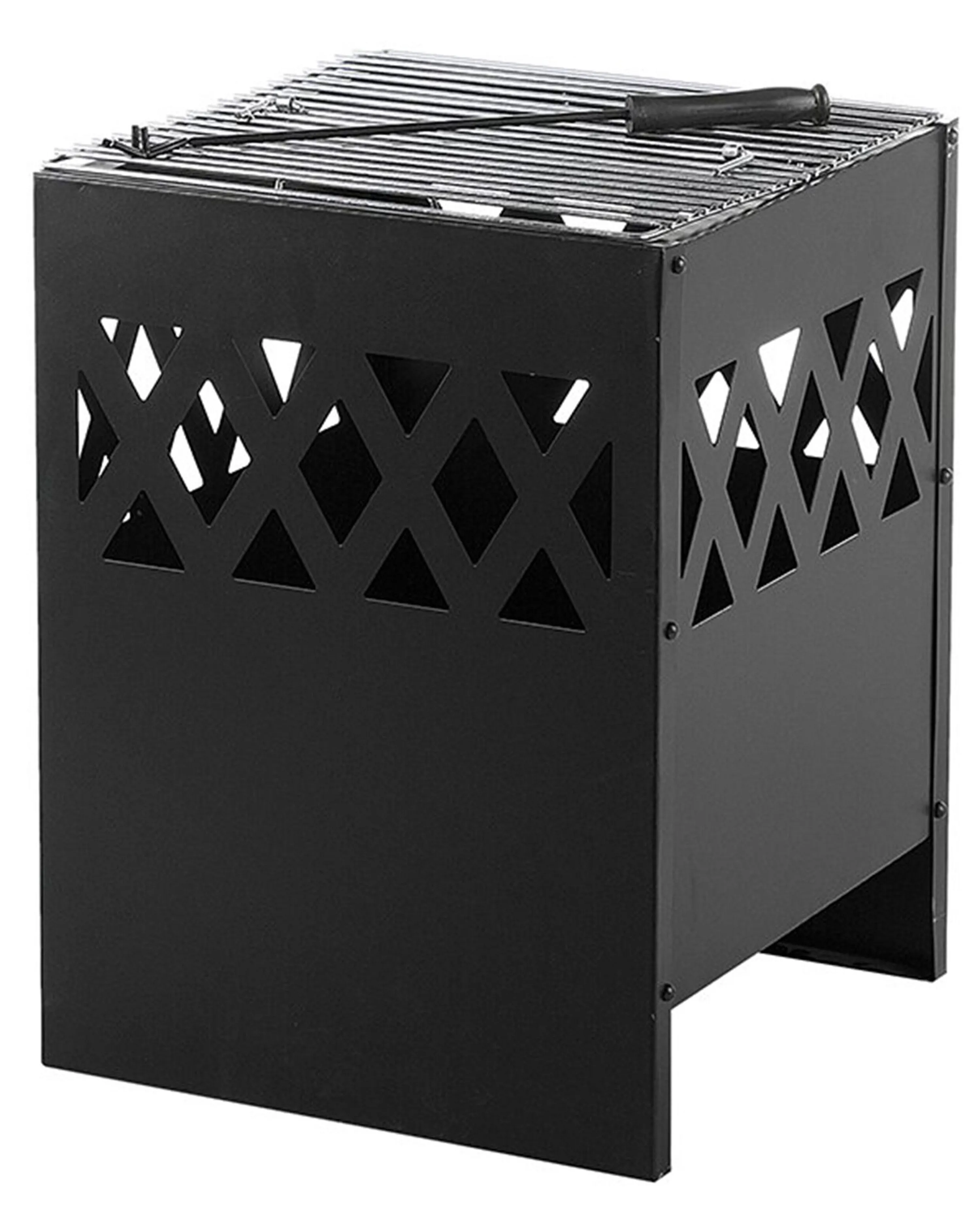 Grill Fire Pit SHIGA Metal Black