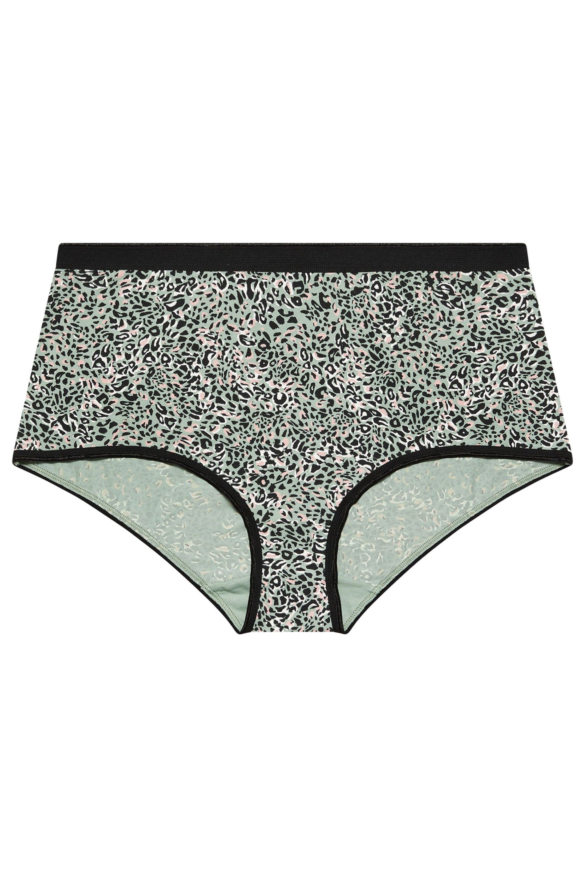 Yours 5 Pack Animal High Waisted Full Briefs